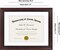 11x14 Diploma Frame – Black & Mahogany Ornate Frame with White Mat, Shatter-Resistant Glass – Display 8.5x11 Certificates or 11x14 Photos – Legacy Collection